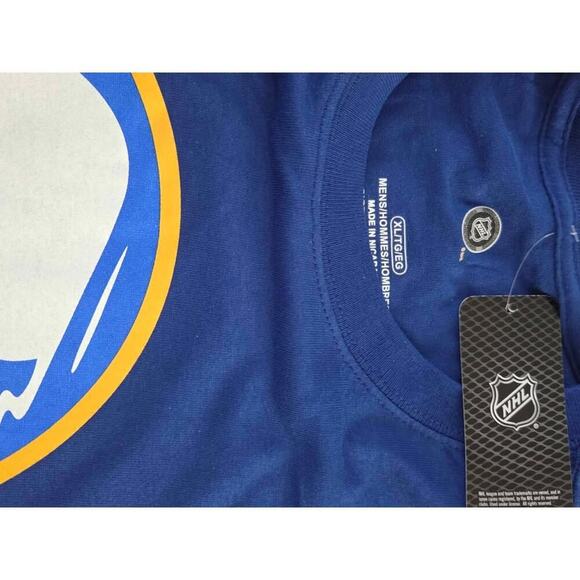 NWT Buffalo Sabres Royal Blue Logo Tee XL NHL Fan Shirt Short Sleeve Unisex - Picture 3 of 4